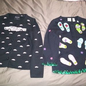 Sweaters by Emma Tricot and Michael Simon